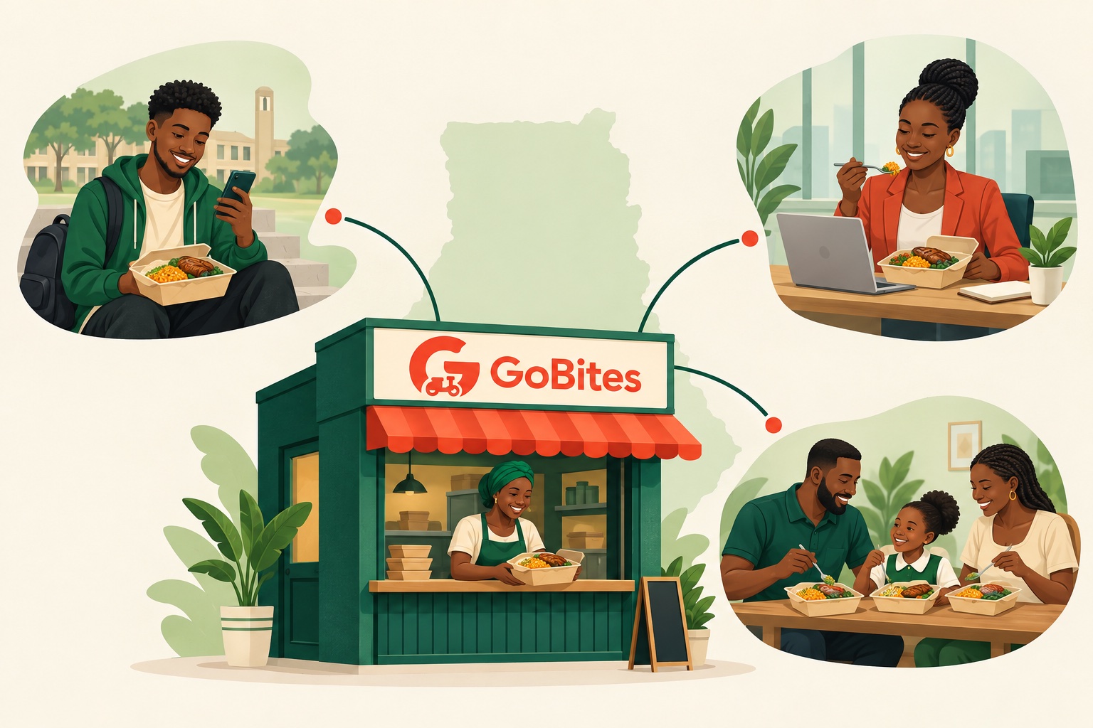 GoBites merchant reaching students, professionals, and families across Ghana